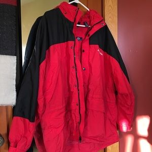 Red Vantage Oversized Jacket